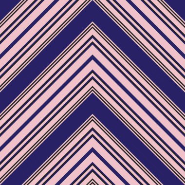 Moda tekstili ve grafikleri için uygun pembe ve lacivert köşegen çizgili desenli arkaplan.