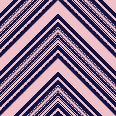 Moda tekstili ve grafikleri için uygun pembe ve lacivert köşegen çizgili desenli arkaplan.