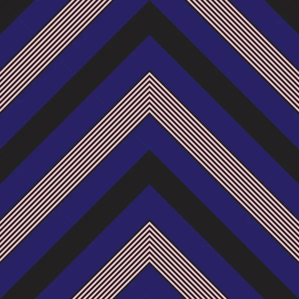 Rosa Blu Navy Chevron Diagonale Righe Senza Cuciture Modello Sfondo — Vettoriale Stock