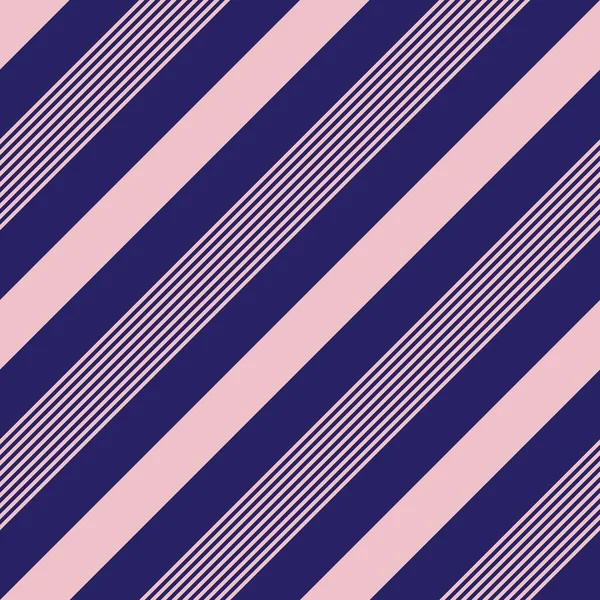 Pink Navy Diagonal Striped Seamless Pattern Background Suitable Fashion Textiles — Stock Vector