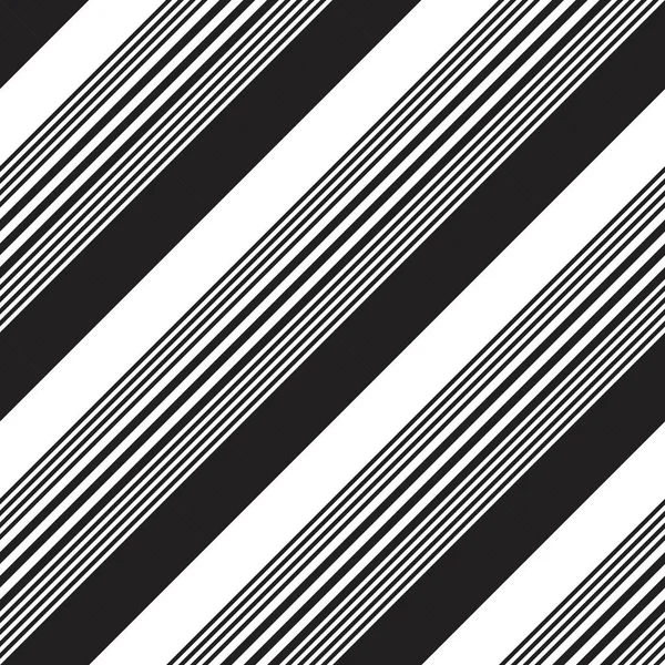 Black White Diagonal Striped Seamless Pattern Background Suitable Fashion Textiles — Stock Vector