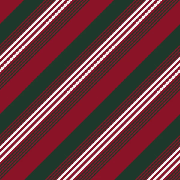 Navidad Diagonal Rayas Sin Costura Patrón Fondo Adecuado Para Textiles — Vector de stock