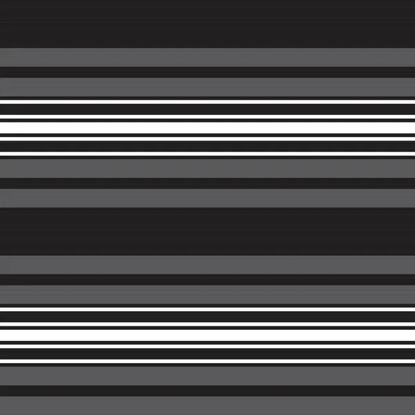 Noir Blanc Horizontal Rayé Fond Motif Sans Couture Adapté Pour — Image vectorielle