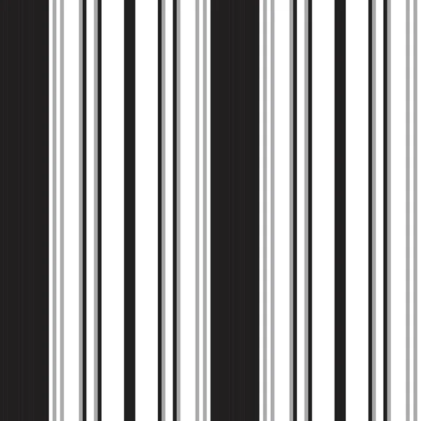 ファッション繊維 グラフィックに適した黒と白の縦縞シームレスなパターンの背景 — ストックベクタ