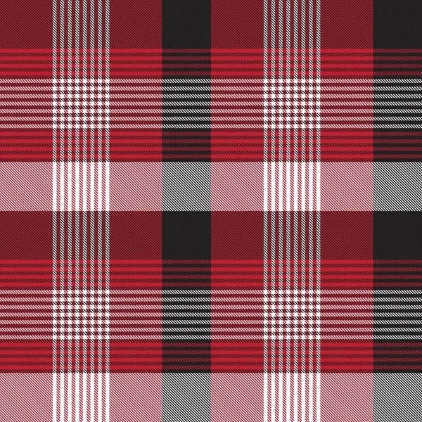 Red Glen Plaid Texturiertes Nahtloses Muster Für Modetextilien Und Grafiken — Stockvektor