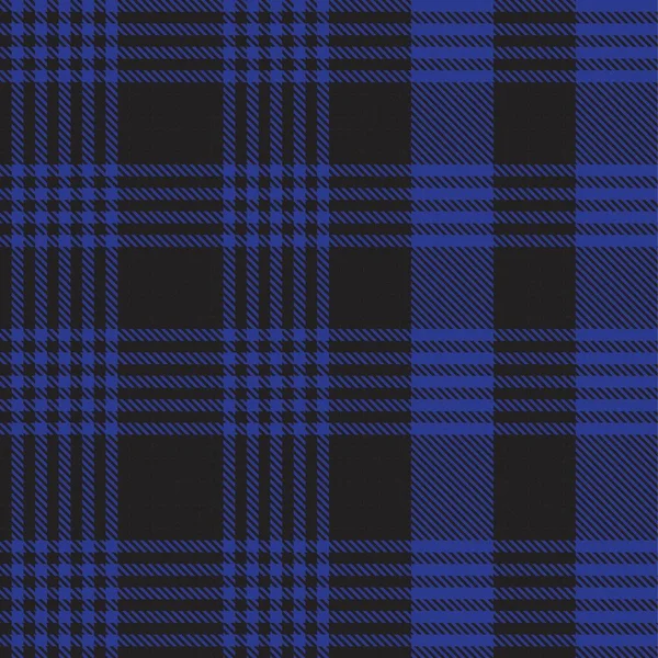 Blue Glen Plaid Teksturowany Bezszwowy Wzór Nadaje Się Tekstyliów Mody — Wektor stockowy