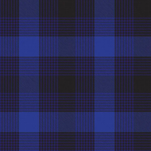 Blue Glen Plaid Texturált Zökkenőmentes Minta Alkalmas Divat Textil Grafika — Stock Vector
