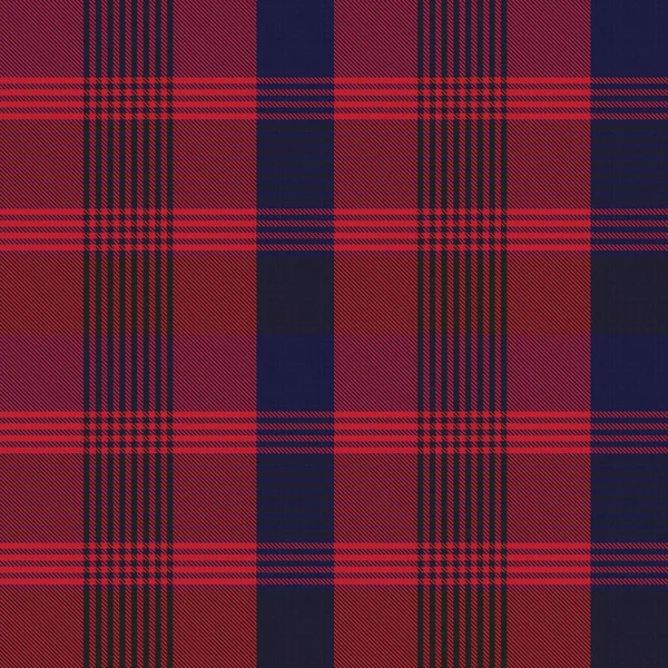 Red Navy Glen Plaid Texturiertes Nahtloses Muster Für Modetextilien Und — Stockvektor