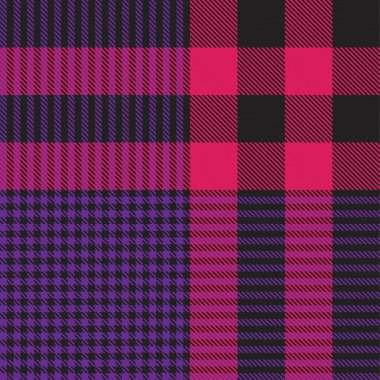 Mor Glen Ekose desenli, moda tekstil ve grafikleri için uygun.
