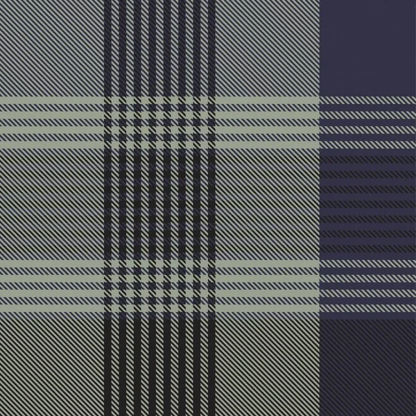 Green Glen Plaid Textuur Naadloos Patroon Geschikt Voor Mode Textiel — Stockvector