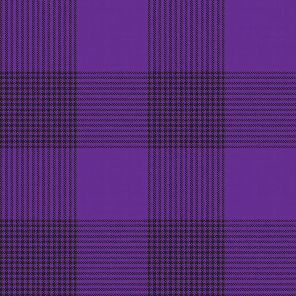 Patrón Sin Costura Texturizado Cuadros Purple Glen Adecuado Para Textiles — Vector de stock