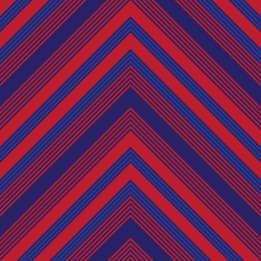 Moda tekstili ve grafikleri için uygun kırmızı ve mavi köşegen çizgili, dikişsiz arkaplan