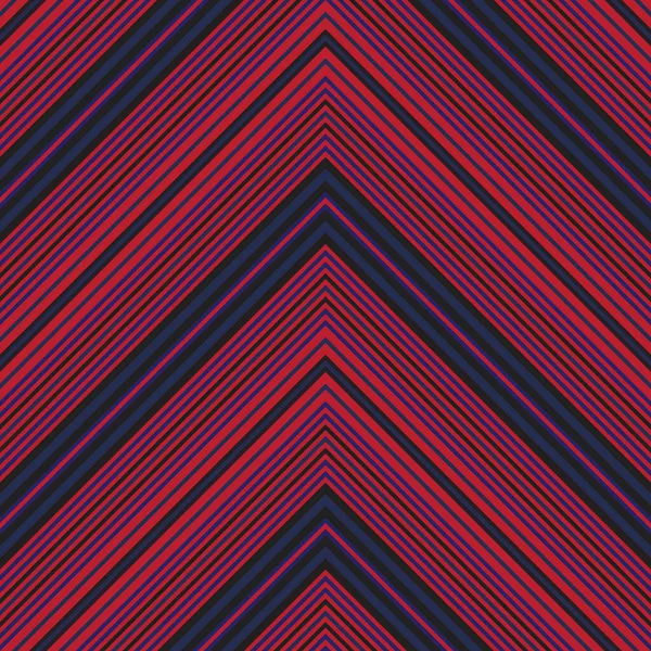 Chevron Rouge Bleu Diagonale Rayé Fond Motif Sans Couture Adapté — Image vectorielle