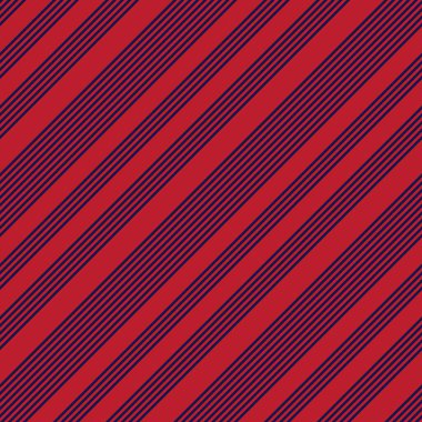 Moda tekstili ve grafikleri için uygun kırmızı ve mavi köşegen çizgili dikişsiz arkaplan