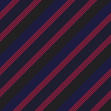 Moda tekstili ve grafikleri için uygun kırmızı ve mavi köşegen çizgili dikişsiz arkaplan