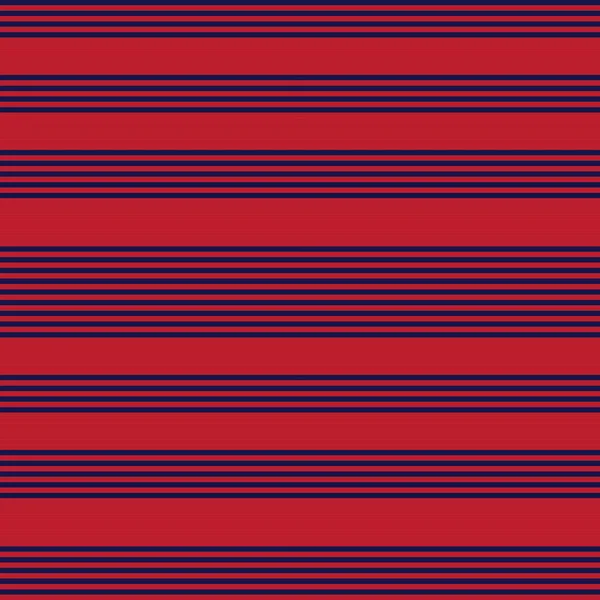 Červené Modré Vodorovné Pruhované Bezešvé Vzor Pozadí Vhodné Pro Módní — Stockový vektor