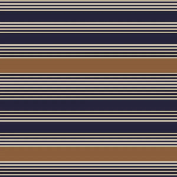 Brown Taupe Horizontal Stripped Seamless Pattern Background 그래픽 — 스톡 벡터