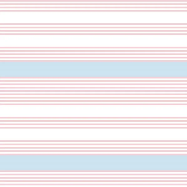 Růžové Vodorovné Pruhované Bezešvé Vzor Pozadí Vhodné Pro Módní Textilie — Stockový vektor