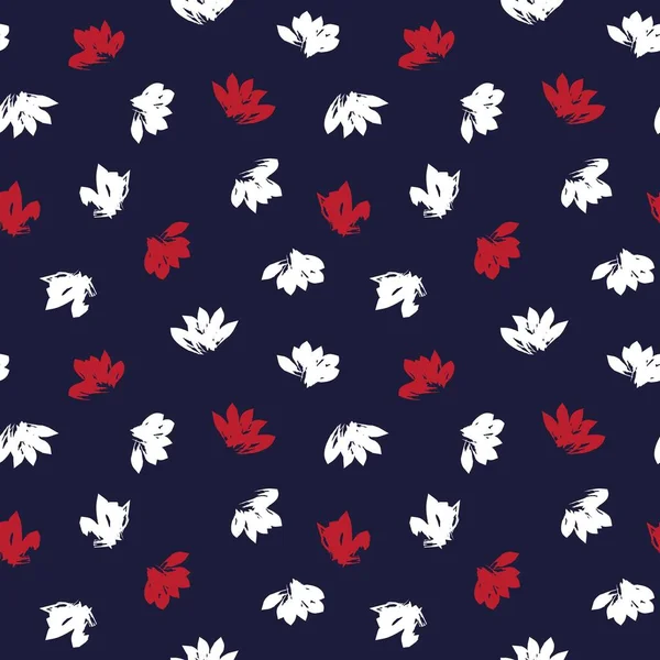 Kızıl Donanma Çiçek fırçası, moda baskıları, grafikler, arka planlar ve el sanatları için kusursuz desenli fırça darbeleri sergiliyor