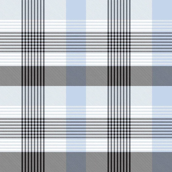 Sky Blue Glen Plaid Texturált Zökkenőmentes Minta Alkalmas Divat Textíliák — Stock Vector