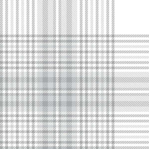 White Glen Plaid Texturiertes Nahtloses Muster Für Modetextilien Und Grafiken — Stockvektor