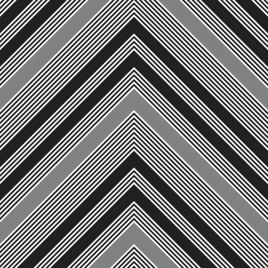 Siyah ve beyaz Chevron köşegen çizgili desensiz arka plan moda tekstil ve grafikleri için uygun.