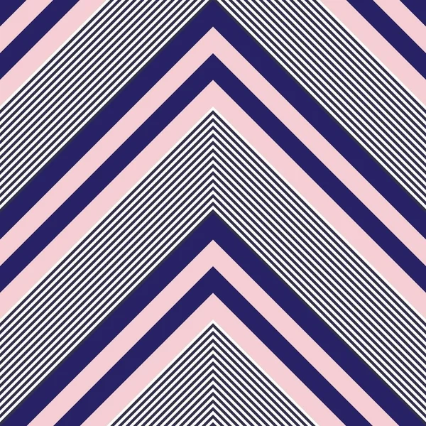 Pink Navy Chevron Diagonal Striped Seamless Pattern Background Suitable Fashion — Stock Vector