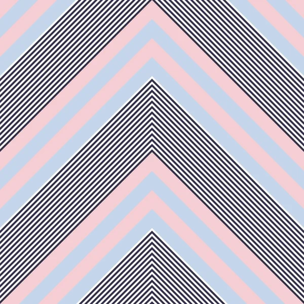 Sky Blue Chevron Diagonal Striped Seamless Pattern Background Suitable Fashion — Stock Vector