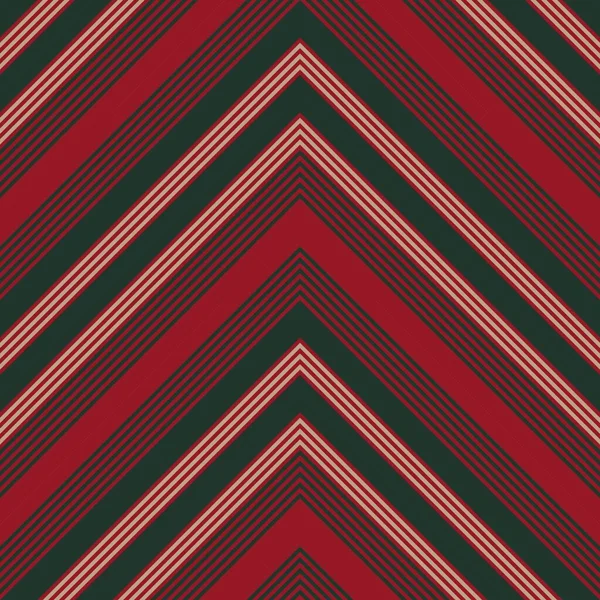 Christmas Chevron Diagonal Striped Seamless Pattern Background Suitable Fashion Textiles — Stock Vector