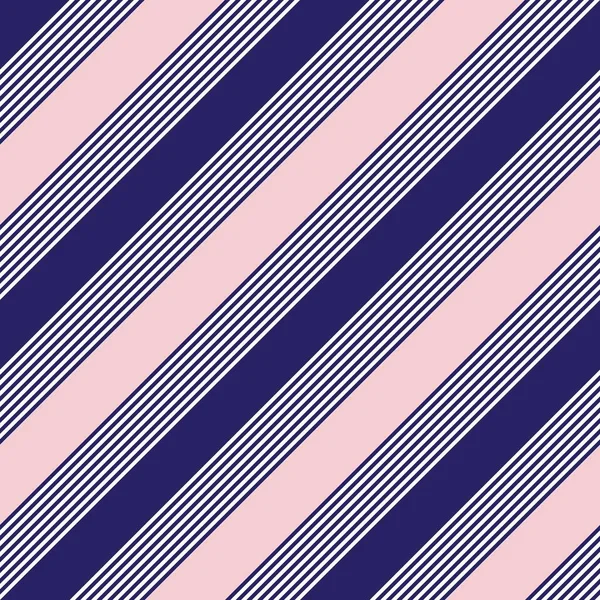 Pink Navy Diagonal Striped Seamless Pattern Background Suitable Fashion Textiles — Stock Vector