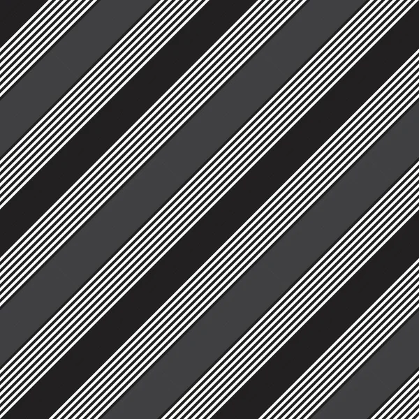 Fond Motif Sans Couture Rayé Noir Blanc Diagonale Adapté Aux — Image vectorielle