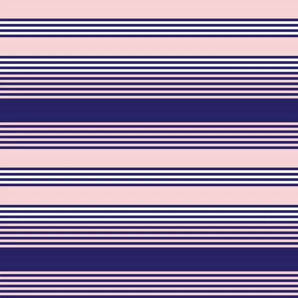 Pink Navy Horizontal Striped Seamless Pattern Background Suitable Fashion Textiles — Stock Vector