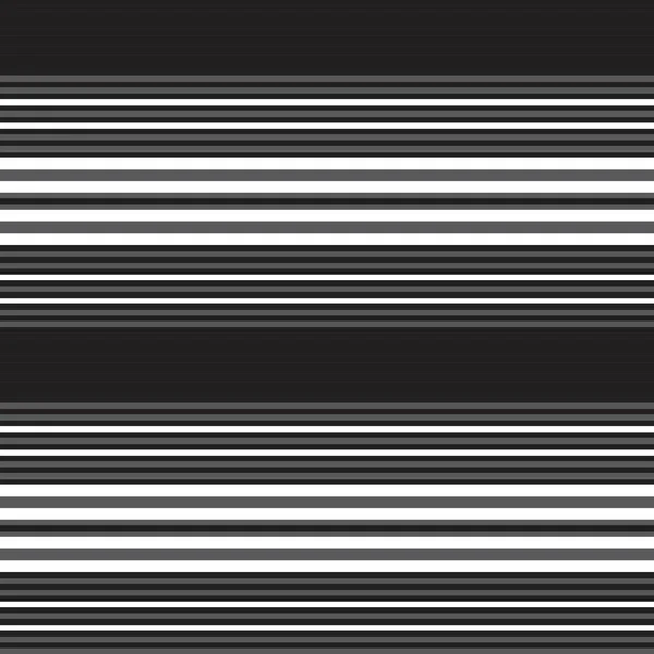 黒と白の水平ストライプのシームレスなパターンの背景に適したファッション繊維 グラフィック — ストックベクタ