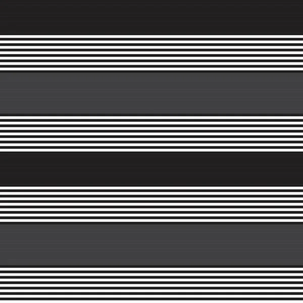 Black White Horizontal Striped Seamless Pattern Background Suitable Fashion Textiles — Stock Vector