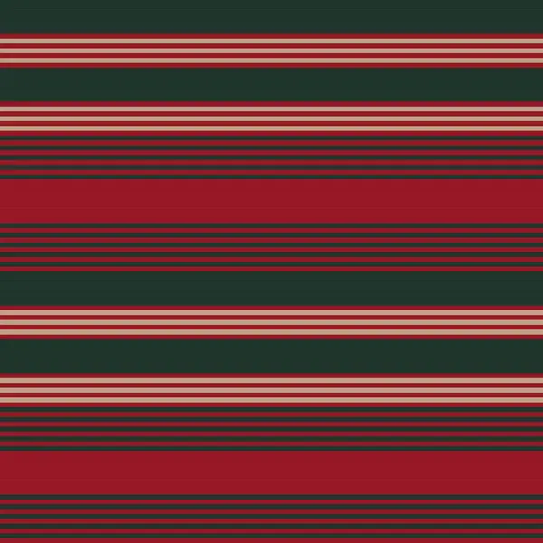 Navidad Horizontal Rayas Sin Costuras Patrón Fondo Adecuado Para Textiles — Vector de stock