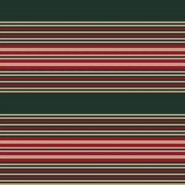 Weihnachten Horizontal Gestreifte Nahtlose Muster Hintergrund Geeignet Für Modetextilien Grafiken — Stockvektor