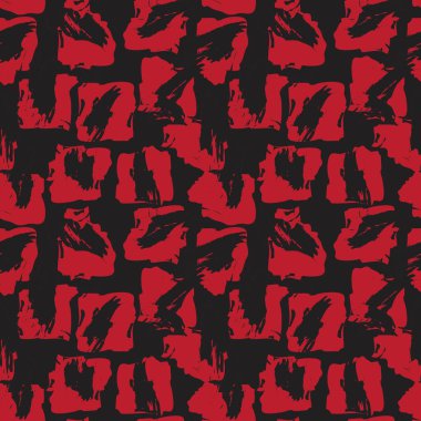 Red Brush Stroke Camouflage abstract seamless pattern background suitable for fashion textiles, graphics vector