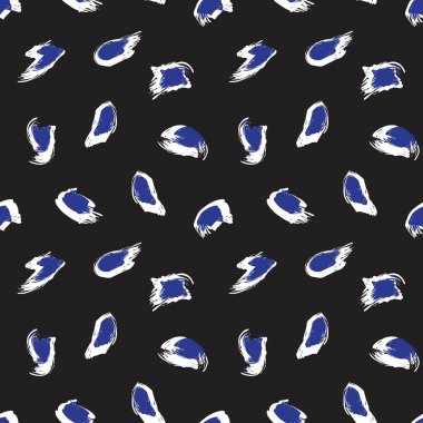 Mavi Fırça Vuruşu Kamuflaj soyut kusursuz model arka planı moda tekstil ve grafikleri için uygundur