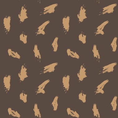 Kahverengi Fırça Vuruşu Kamuflajı soyut kusursuz model arka planı moda tekstil ve grafikleri için uygundur