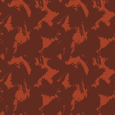Moda tekstili ve grafikleri için uygun turuncu fırça darbesi kamuflajı soyut, kusursuz desen arkaplanı