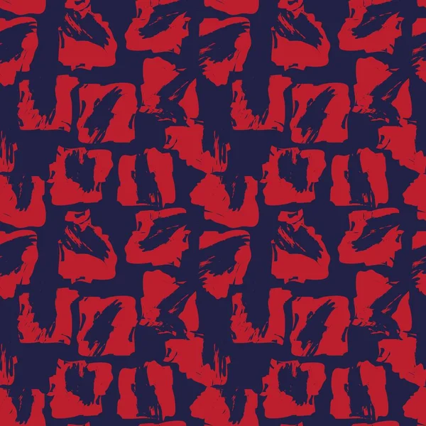 Красный Штрих Кисти Маскировка Абстрактный Бесшовный Фон Шаблона Подходит Моды — стоковый вектор