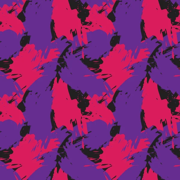 Purple Brush Stroke Camouflage abstract seamless pattern background suitable for fashion textiles, graphics