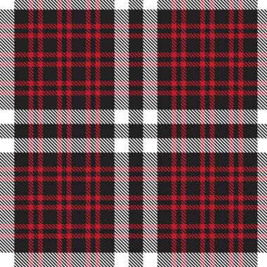 Moda tekstil ve grafikleri için uygun kırmızı ekose, kareli, tartan desenli