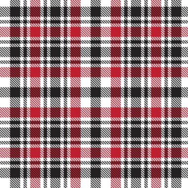 Moda tekstil ve grafikleri için uygun kırmızı ekose, kareli, tartan desenli