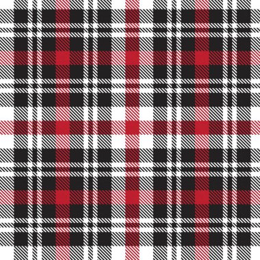 Moda tekstil ve grafikleri için uygun kırmızı ekose, kareli, tartan desenli