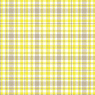 Sarı ekose, kareli, tartan desenli moda tekstil ve grafikleri için uygun.