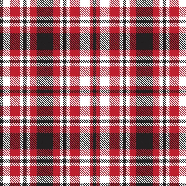 Red Plaid Checkered Tartan Seamless Pattern Suitable Fashion Textiles Graphics — Stock Vector