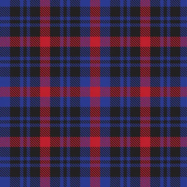 Rood Marine Ruitje Geruit Tartan Naadloos Patroon Geschikt Voor Mode — Stockvector