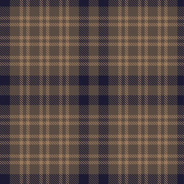 Bruine Taupe Plaid Tartan Naadloos Patroon Geschikt Voor Mode Textiel — Stockvector