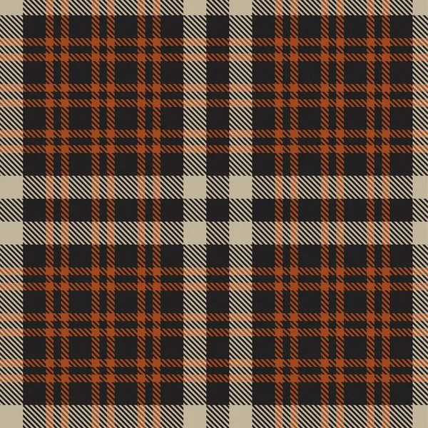 Orange Plaid Checkered Tartan Seamless Pattern Suitable Fashion Textiles Graphics — Stock Vector